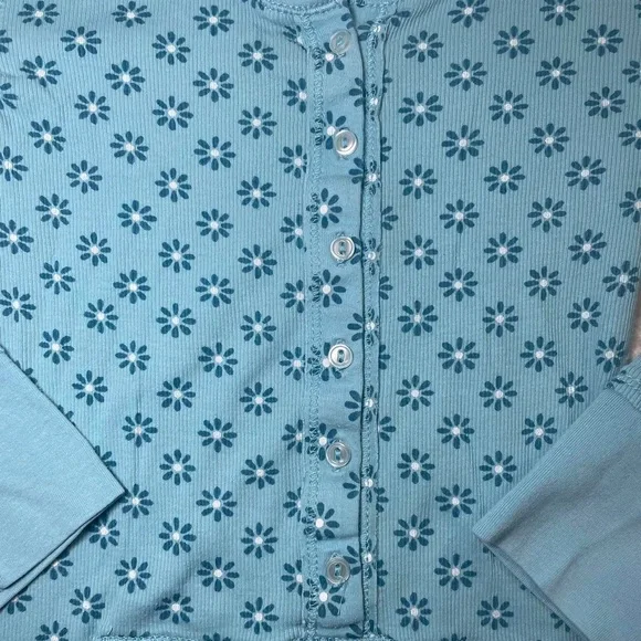 blue y2k Aeropostale henley top - Picture 4 of 7